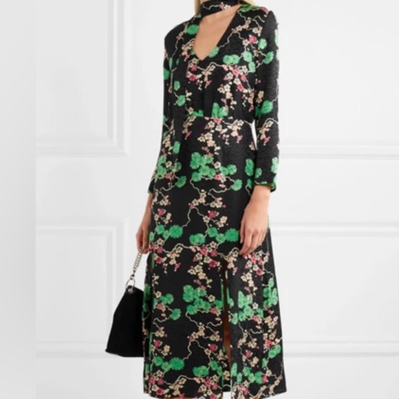 RIXO Dresses & Skirts - RIXO 💚🖤 Stella Silk Dress